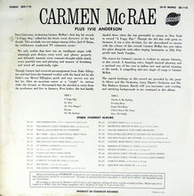 Carmen McRae: A Foggy Day With Carmen McRae 12"