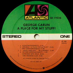 George Carlin: A Place For My Stuff 12"