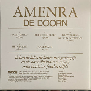 Amenra: De Doorn 12"