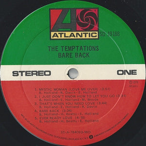 The Temptations: Bare Back 12"