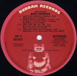 Ben Vereen: Off-Stage 12"