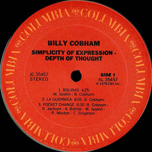 Billy Cobham: Simplicity Of Expression - Depth Of Thought 12"