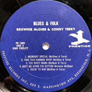 Sonny Terry & Brownie McGhee: Blues & Folk 12"