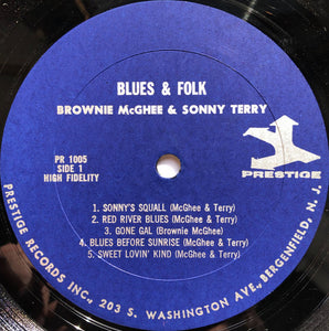 Sonny Terry & Brownie McGhee: Blues & Folk 12"