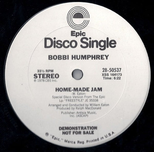 Bobbi Humphrey: Home-Made Jam / Sunset Burgundy 12