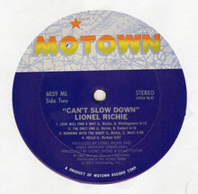 Lionel Richie: Can't Slow Down 12"