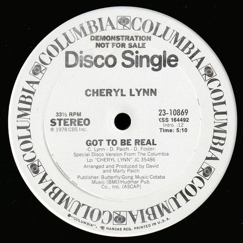 Cheryl Lynn: Got To Be Real 12