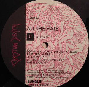 Christian Death: All The Love All The Hate (Part Two: All the Hate) 12"