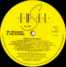 Dr. Feelgood & The Interns: What's Up Doc? 12"