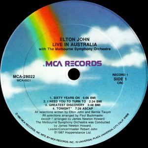 Elton John: Live In Australia 2x12"