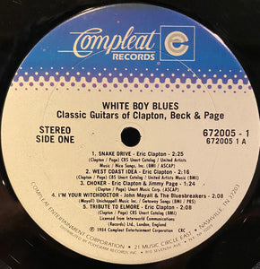 Eric Clapton, Jeff Beck, Jimmy Page: White Boy Blues - Classic Guitars Of Clapton, Beck & Page 2x12"