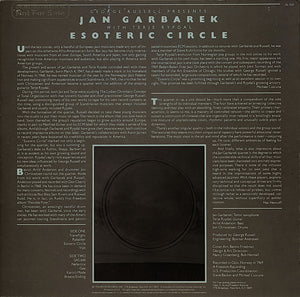 George Russell Presents Jan Garbarek With Terje Rypdal: Esoteric Circle 12"