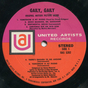 Henry Mancini: Gaily, Gaily OST 12"