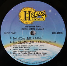 Geronimo Black: Welcome Back 12"