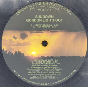 Gordon Lightfoot: Sundown 12"