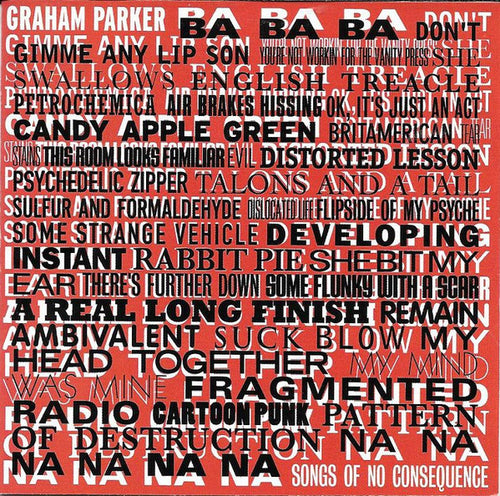 Graham Parker: Songs Of No Consequence CD