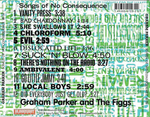 Graham Parker: Songs Of No Consequence CD