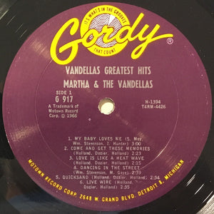 Martha Reeves & The Vandellas: Greatest Hits 12"