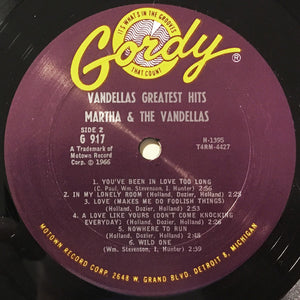 Martha Reeves & The Vandellas: Greatest Hits 12"