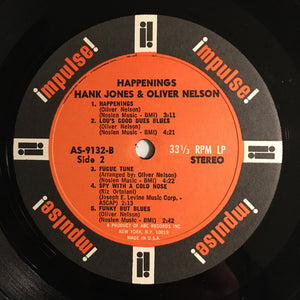 Hank Jones & Oliver Nelson: Happenings 12"