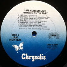 Ian Hunter: Welcome To The Club: Live 2x12"