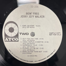 Jerry Jeff Walker: Bein' Free 12"