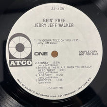 Jerry Jeff Walker: Bein' Free 12"