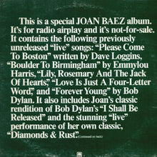 Joan Baez: Special Joan Baez Radio Airplay Album 12"