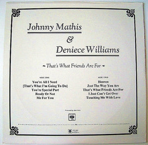 Johnny Mathis: That's What Friends Are For 12"