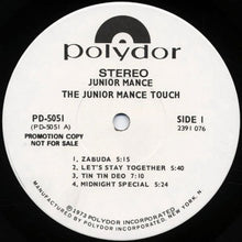 Junior Mance: The Junior Mance Touch 12"