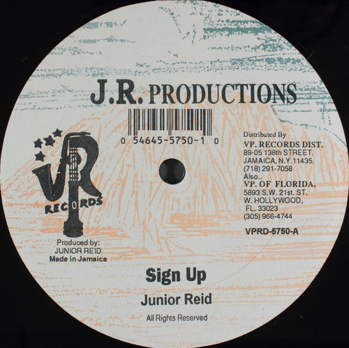 Junior Reid: Sign Up / Murder The Man 12