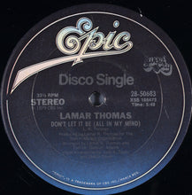 Lamar Thomas: Chained (To Your Love) / Don't Let It Be (All In My Mind) 12"