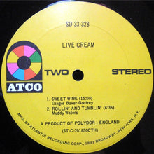 Cream: Live Cream 12"