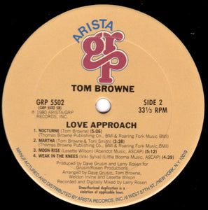 Tom Browne: Love Approach 12"