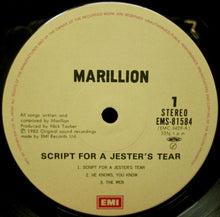 Marillion: Script For A Jester's Tear 12"