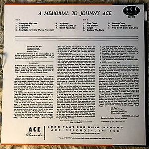 Johnny Ace: Memorial Album For Johnny Ace 12"