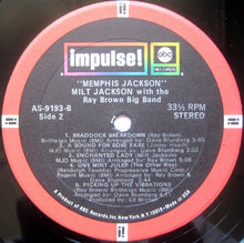 Milt Jackson With The Ray Brown Big Band: Memphis Jackson 12"