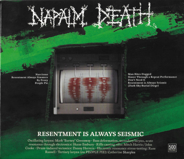 Napalm Death: Resentment Is Always Seismic – A Final Throw Of Throes CD