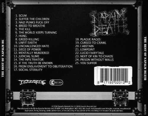 Napalm Death: The Best Of Napalm Death CD – Sorry State Records