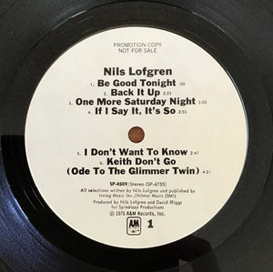 Nils Lofgren: S/T 12"