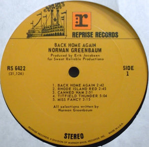 Norman Greenbaum: Back Home Again 12"