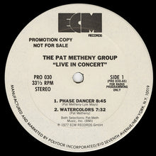 Pat Metheny Group: Live In Concert 12"