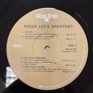 Peggy Lee: Greatest! 12"