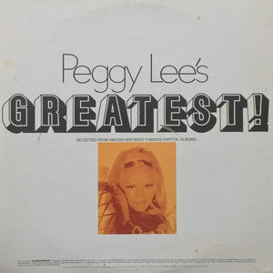 Peggy Lee: Greatest! 12"