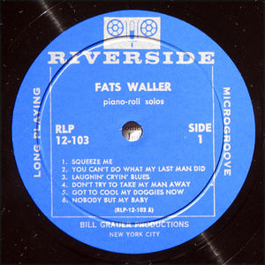 Fats Waller: Rediscovered Early Solos 12"