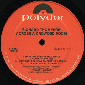 Richard Thompson: Across A Crowded Room 12"