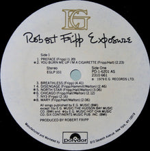 Robert Fripp: Exposure 12"