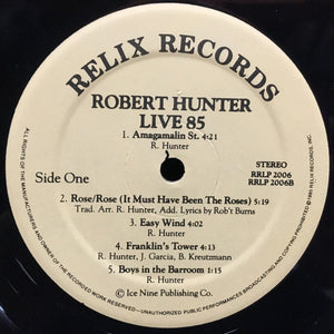 Robert Hunter: Live 85 12"