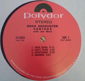 Sabicas With Joe Beck: Rock Encounter 12"