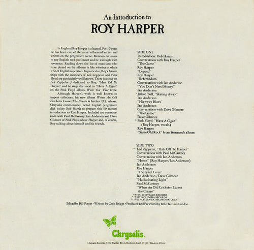 Roy Harper: An Introduction To Roy Harper 12